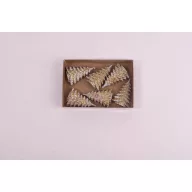 6 db-os mini fenyőfa, arany, polirezin 2,5x4 cm