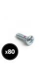 Forgácslap csavar - peremes lencsefejű - 4,2 x 16 mm - 80 db / csomag