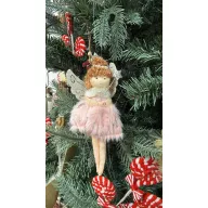 Angyal, akasztós textil 17 cm többféle, választható