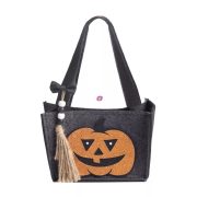 Egyedi neves Halloweeni szütyő tökfej mintás