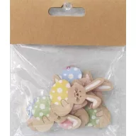 Fa Nyúl + Pöttyös Tojás Húsvét 8 db-os szett