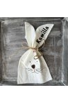Egyedi, névre szóló Húsvéti szütyő 25*15 cm filc, 4 féle választható kivitel