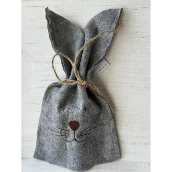 Egyedi, névre szóló Húsvéti szütyő 25*15 cm filc, 4 féle választható kivitel