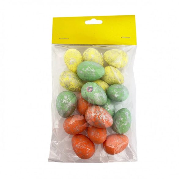 Húsvéti dekor tojás vegyes színek 18 db / csomag 3,5 cm