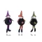 Halloweeni dekor boszorkány figura 3 féle, 23 cm, textil