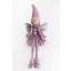 XL Karácsonyi Angyal figura lila, álló, 68 cm