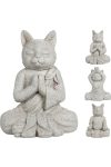 Kültéri meditáló macska figura 40 cm 3 féle választható kivitelben