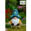 XL Napelemes kerti törpe figura lámpa, gomba kalapban, 30 cm