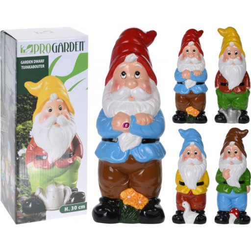 Kerti törpe figura 30 cm kültéri 4 féle választható kivitel