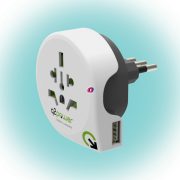 Q2 power Utazóadapter World to Italy USB" Q2"