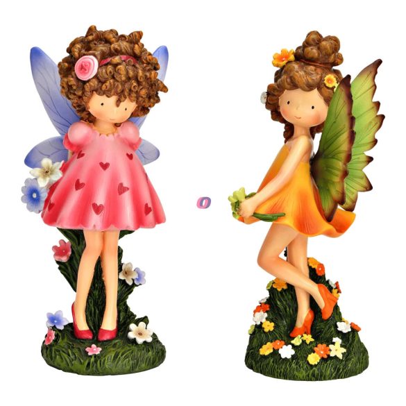 Luxury Tündér figura 16 cm narancssárga, rózsaszín 2 féle választható