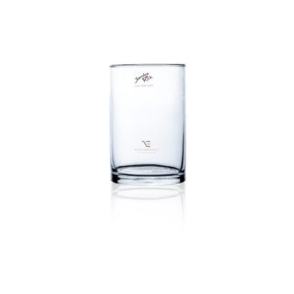 Üveg váza henger 15x10cm átlátszó