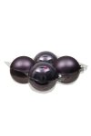 Karácsonyfa gömb üveg 10cm frosted lilac fényes-matt 4 db-os