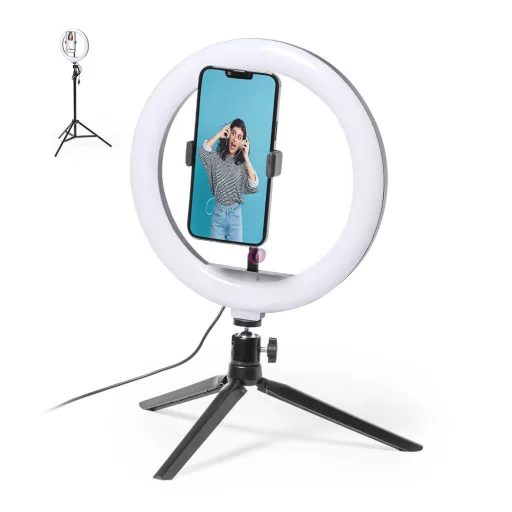 Szelfi ring light szett asztali és padló állvánnyal 120 led, dimmelhető