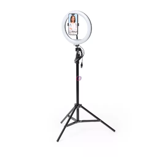 Szelfi ring light szett asztali és padló állvánnyal 120 led, dimmelhető