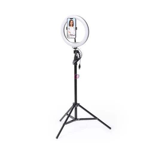 Szelfi ring light szett asztali és padló állvánnyal 120 led, dimmelhető