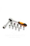 Dugókulcs készlet - 12 db - 1/4" - 5 - 13 mm