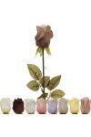 Selyemvirág rózsa, bimbós 50cm színes 9 féle
