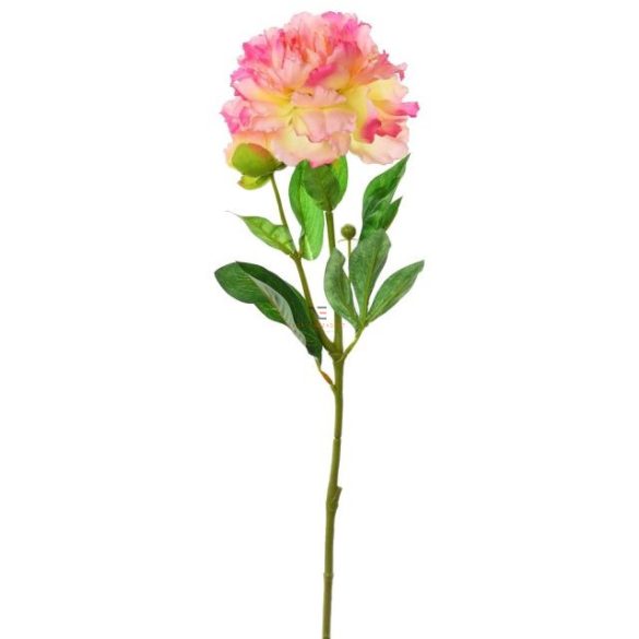 Selyemvirág pünkösdi rózsa 59 cm világos rózsaszín