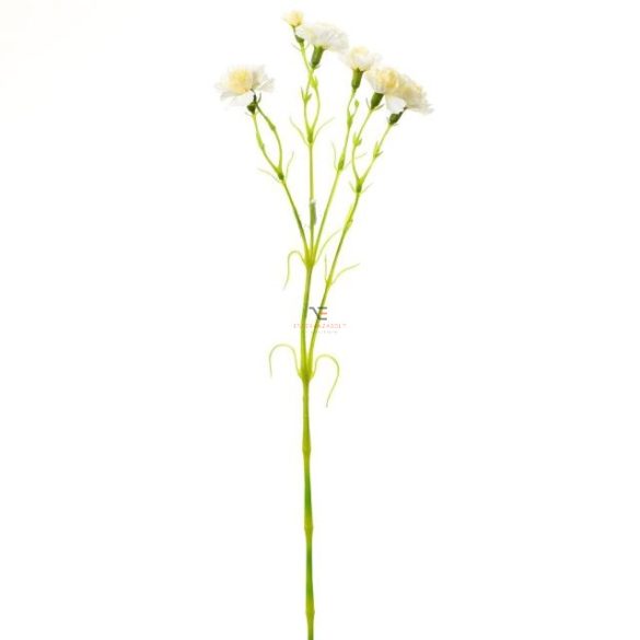 Selyemvirág mini szegfű 64 cm fehér