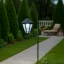 XL LED-es szolár lámpa - kandeláber - 80 cm - fekete - hidegfehér