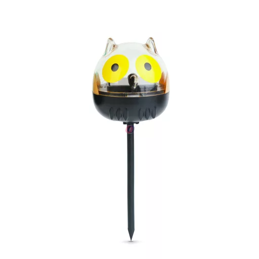 LED-es szolár lámpa - bagoly - hidegfehér - sárga - 150 x 50 x 50 mm