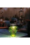 LED-es szolár lámpa - kaktusz - 145 x Ø70 mm - hidegfehér