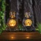 Szolár Buddha - 1 melegfehér LED - műgyanta - 17 x 15 x 26 cm - 2 féle - 1db