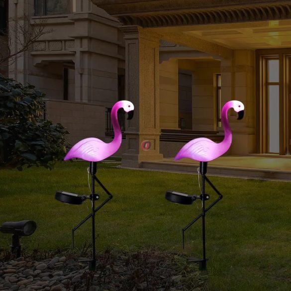Napelemes flamingó lámpa 51 cm