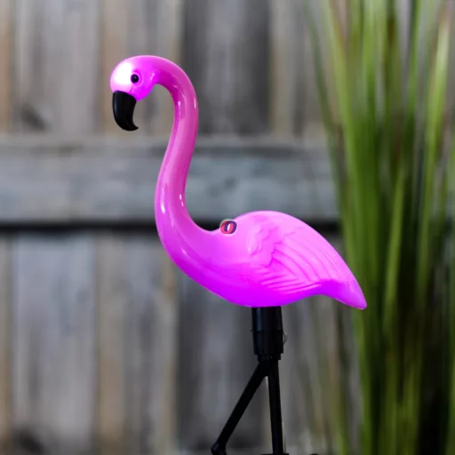 Napelemes flamingó lámpa 51 cm