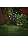 Leszúrható szolár virág - 20 színes LED - 65 cm