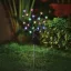 Leszúrható szolár virág - 20 színes LED - 65 cm