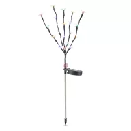 Leszúrható szolár virág - 20 színes LED - 65 cm