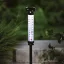 Napelemes lámpa kerti hőmérővel - hidegfehér LED - 44,5 cm