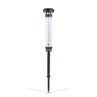   Napelemes lámpa kerti hőmérővel - hidegfehér LED - 44,5 cm