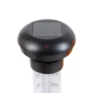   Napelemes lámpa kerti hőmérővel - hidegfehér LED - 44,5 cm