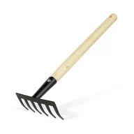 Kerti szerszám - gereblye - 50 cm - fa nyéllel