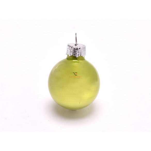 Gömbdísz üveg 3cm zöld fényes 36 db-os  Karácsonyfa gömb