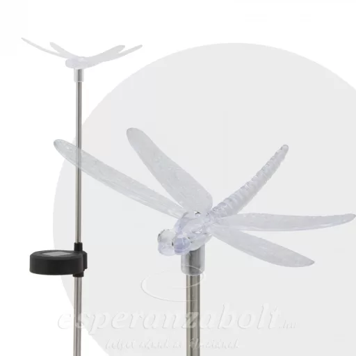 Szinváltó szolár lámpa Szitakötő 42cm