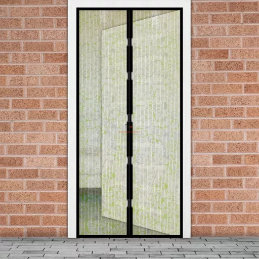 Szúnyogháló függöny ajtóra 100x210cm virág mintás