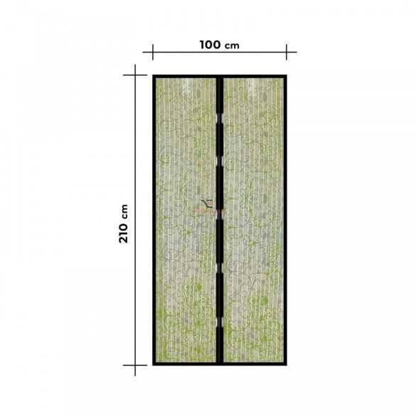 Szúnyogháló függöny ajtóra 100x210cm virág mintás