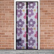   Szúnyogháló függöny ajtóra mágneses 100 x 210 cm színes virágos