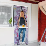   Szúnyogháló függöny ajtóra mágneses 100 x 210 cm színes virágos
