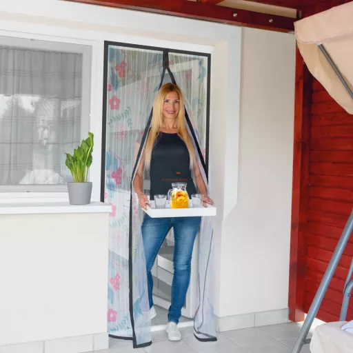 Szúnyogháló függöny ajtóra -mágneses- 100 x 210 cm - madár mintás