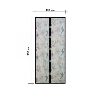   Szúnyogháló függöny ajtóra -mágneses- 100 x 210 cm - madár mintás