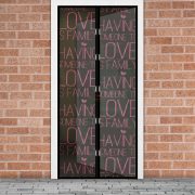   Szúnyogháló függöny ajtóra -mágneses- 100 x 210 cm - "Love"