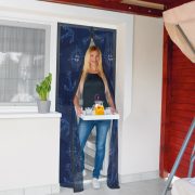   Szúnyogháló függöny ajtóra - mágneses - 100 x 210 cm - horgonyos