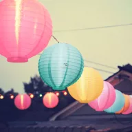   Szolár lampion - 3 színben - hidegfehér LED - 21 cm - 11399F