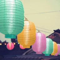   Szolár lampion - 3 színben - hidegfehér LED - 21 cm - 11399G