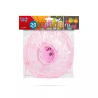 LED-es lampion  1 LED rózsaszín 2 x AAA